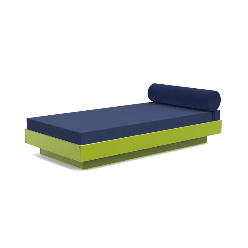 Platform One Outdoor Daybed Outdoor Seating Loll Designs Leaf Green Canvas Navy 