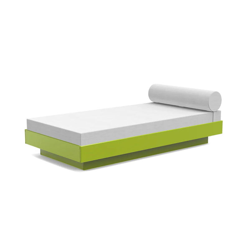 Platform One Outdoor Daybed Outdoor Seating Loll Designs Leaf Green Cast Silver 