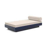 Platform One Outdoor Daybed Outdoor Seating Loll Designs Navy Blue Canvas Flax 