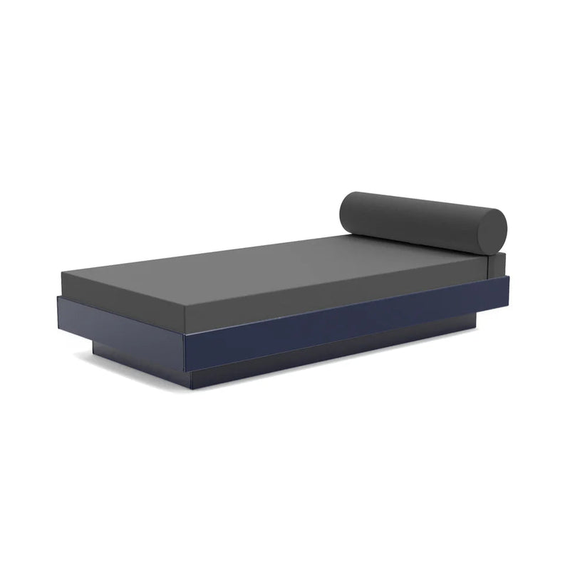 Platform One Outdoor Daybed Outdoor Seating Loll Designs Navy Blue Cast Charcoal 