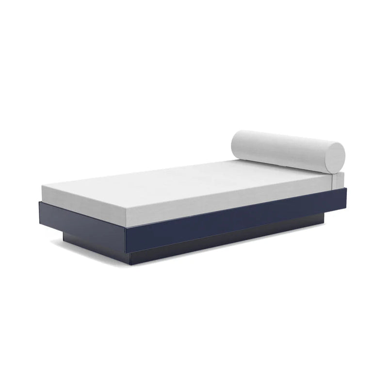 Platform One Outdoor Daybed Outdoor Seating Loll Designs Navy Blue Cast Silver 