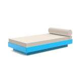 Platform One Outdoor Daybed Outdoor Seating Loll Designs Sky Blue Canvas Flax 