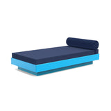 Platform One Outdoor Daybed Outdoor Seating Loll Designs Sky Blue Canvas Navy 