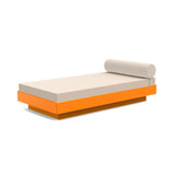 Platform One Outdoor Daybed Outdoor Seating Loll Designs Sunset Orange Canvas Flax 