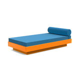 Platform One Outdoor Daybed Outdoor Seating Loll Designs Sunset Orange Canvas Regatta Blue 