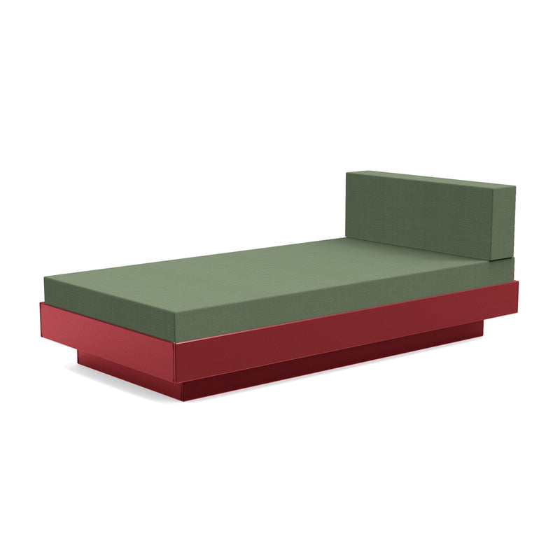 Platform One Recycled Outdoor Chaise Lounge Outdoor Seating Loll Designs Chili Canvas Fern 