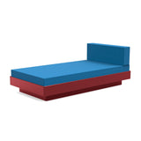 Platform One Recycled Outdoor Chaise Lounge Outdoor Seating Loll Designs Chili Canvas Regatta Blue 