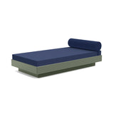 Platform One Recycled Outdoor Daybed Outdoor Seating Loll Designs Sage Canvas Navy 