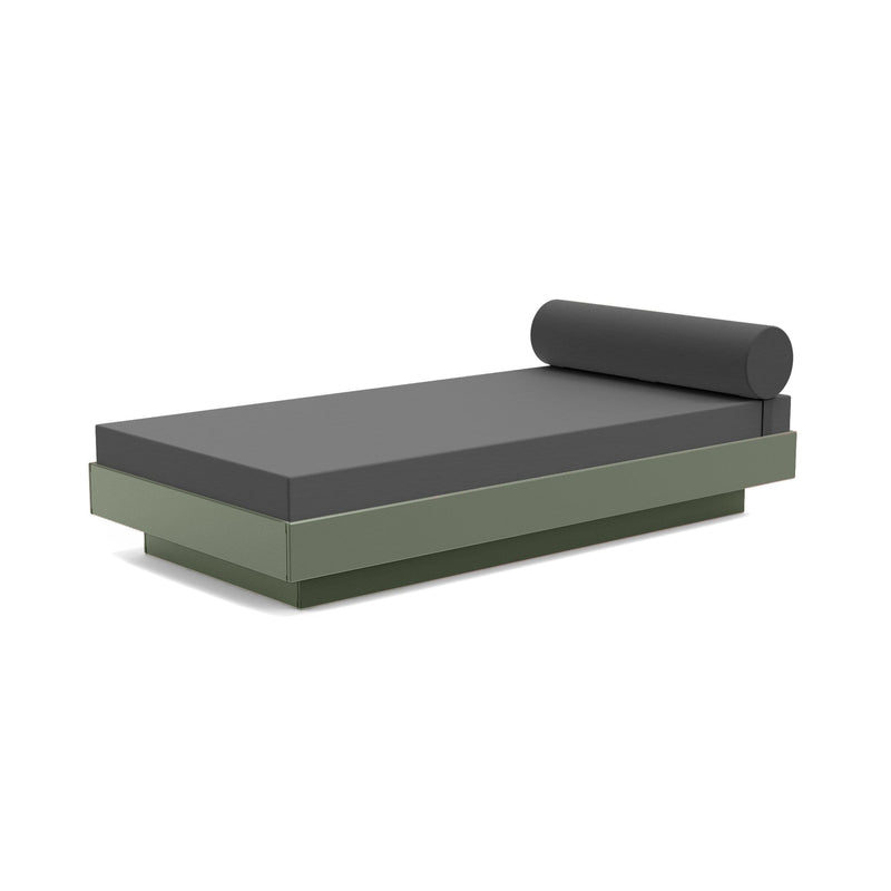 Platform One Recycled Outdoor Daybed Outdoor Seating Loll Designs Sage Cast Charcoal 