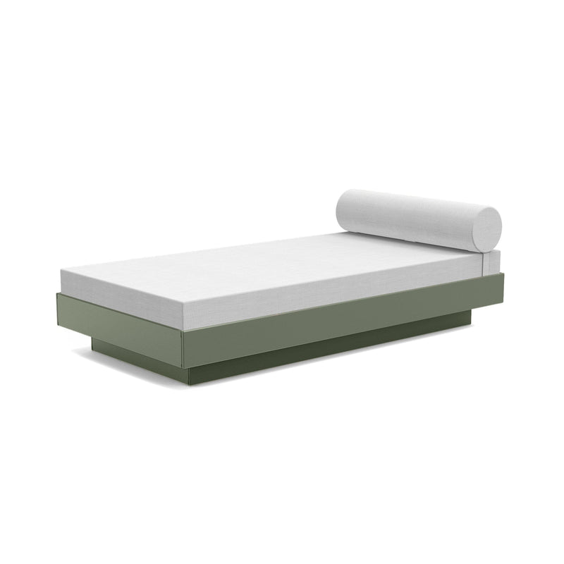 Platform One Recycled Outdoor Daybed Outdoor Seating Loll Designs Sage Cast Silver 