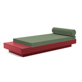 Platform One Recycled Outdoor Daybed with Table Outdoor Seating Loll Designs Chili Canvas Fern 