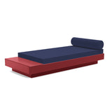 Platform One Recycled Outdoor Daybed with Table Outdoor Seating Loll Designs Chili Canvas Navy 