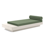 Platform One Recycled Outdoor Daybed with Table Outdoor Seating Loll Designs Fog Canvas Fern 