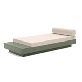 Platform One Recycled Outdoor Daybed with Table Outdoor Seating Loll Designs Sage Canvas Flax 