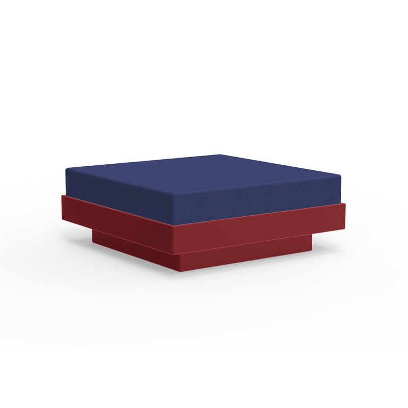 Platform One Recycled Outdoor Ottoman Outdoor Seating Loll Designs Chili Canvas Navy 