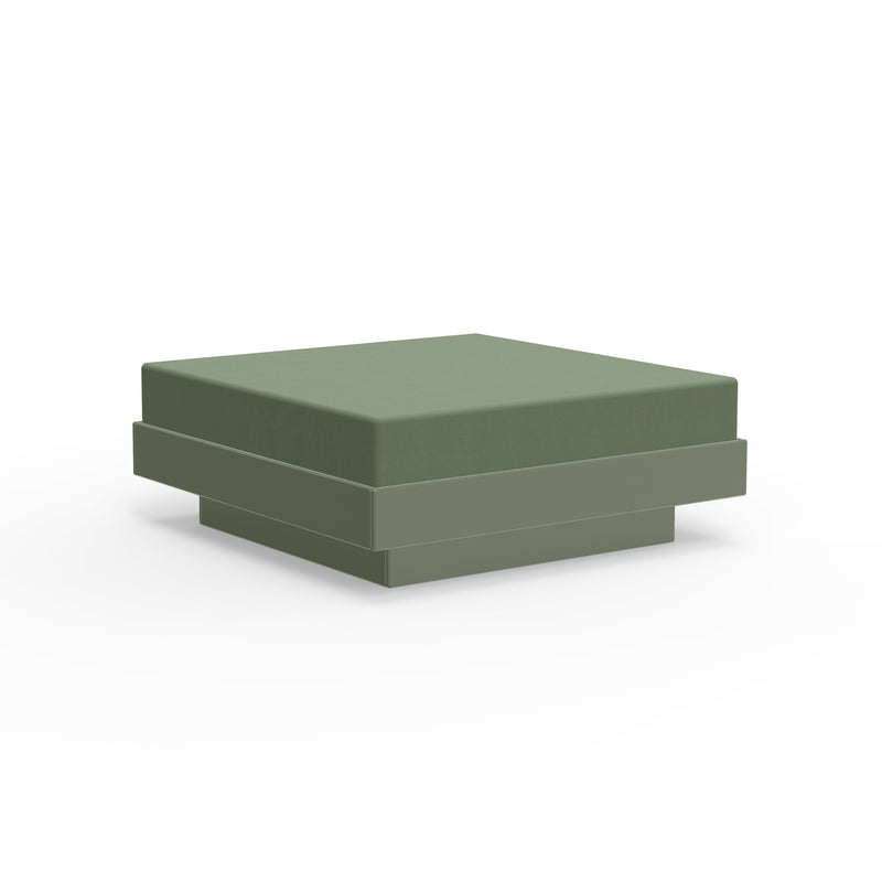 Platform One Recycled Outdoor Ottoman Outdoor Seating Loll Designs Sage Canvas Fern 