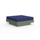 Platform One Recycled Outdoor Ottoman Outdoor Seating Loll Designs Sage Canvas Navy 