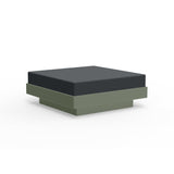 Platform One Recycled Outdoor Ottoman Outdoor Seating Loll Designs Sage Cast Charcoal 