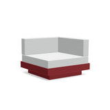 Platform One Recycled Outdoor Sectional Corner Outdoor Seating Loll Designs Chili Cast Silver 