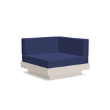 Platform One Recycled Outdoor Sectional Corner Outdoor Seating Loll Designs Fog Canvas Navy 