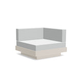 Platform One Recycled Outdoor Sectional Corner Outdoor Seating Loll Designs Fog Cast Silver 