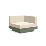 Platform One Recycled Outdoor Sectional Corner Outdoor Seating Loll Designs Sage Canvas Flax 