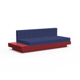 Platform One Recycled Outdoor Sectional Sofa Left/Right Table Outdoor Seating Loll Designs Chili Canvas Navy 