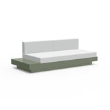 Platform One Recycled Outdoor Sectional Sofa Left/Right Table Outdoor Seating Loll Designs Sage Cast Silver 