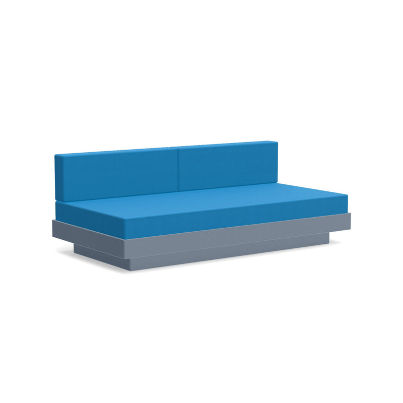 Platform One Recycled Outdoor Sectional Sofa Outdoor Seating Loll Designs Ash Blue Canvas Regatta Blue 