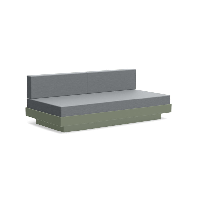 Platform One Recycled Outdoor Sectional Sofa Outdoor Seating Loll Designs Sage Cast Charcoal 