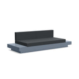 Platform One Recycled Outdoor Sofa with Tables Outdoor Seating Loll Designs Ash Blue Cast Charcoal 