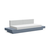 Platform One Recycled Outdoor Sofa with Tables Outdoor Seating Loll Designs Ash Blue Cast Silver 