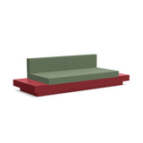 Platform One Recycled Outdoor Sofa with Tables Outdoor Seating Loll Designs Chili Canvas Fern 