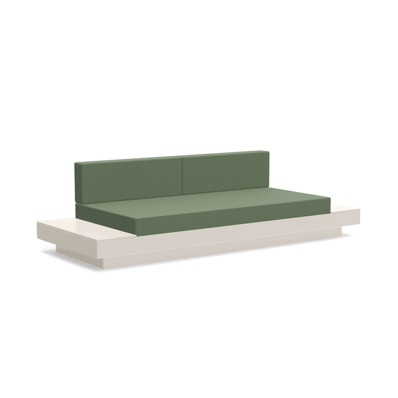 Platform One Recycled Outdoor Sofa with Tables Outdoor Seating Loll Designs Fog Canvas Fern 