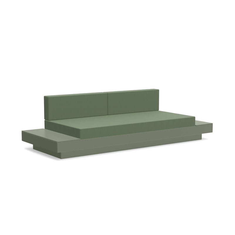 Platform One Recycled Outdoor Sofa with Tables Outdoor Seating Loll Designs Sage Canvas Fern 