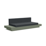 Platform One Recycled Outdoor Sofa with Tables Outdoor Seating Loll Designs Sage Cast Charcoal 