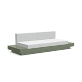 Platform One Recycled Outdoor Sofa with Tables Outdoor Seating Loll Designs Sage Cast Silver 