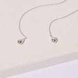 Pod Droplet Threader Earrings Earrings Mulxiply 