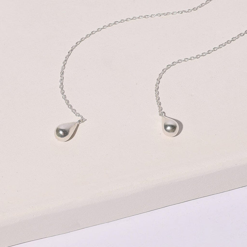 Pod Droplet Threader Earrings Earrings Mulxiply 