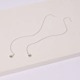 Pod Droplet Threader Earrings Earrings Mulxiply Sterling Silver 