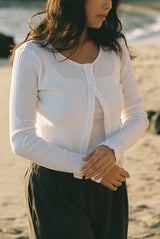 Pointelle Cardigan