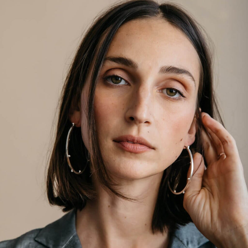 Rain Hoop Earrings Earrings Mulxiply 