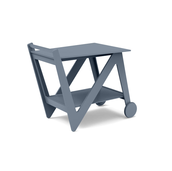 Rapson Recycled Outdoor Bar Cart Outdoor Storage Loll Designs Ash Blue 