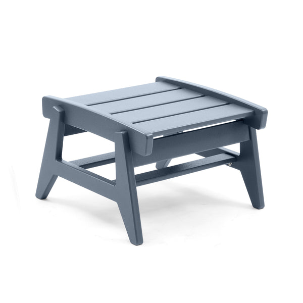 Rapson Recycled Outdoor Ottoman Outdoor Seating Loll Designs Ash Blue 