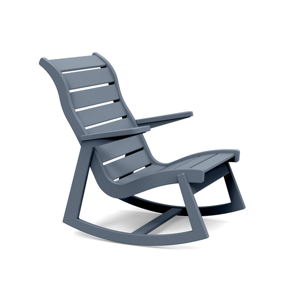 Rapson Recycled Outdoor Rocking Chair Outdoor Seating Loll Designs Ash Blue 