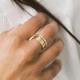 Recycled Gold Big Dot Ring Rings Sara Patino Jewelry 