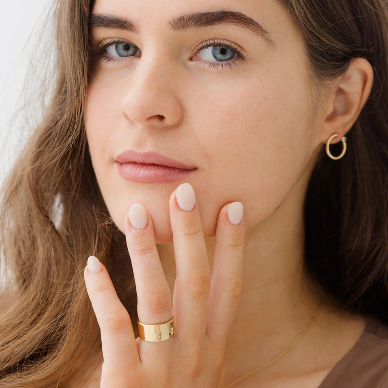 Recycled Gold Moonlight Ring I Rings Sara Patino Jewelry 