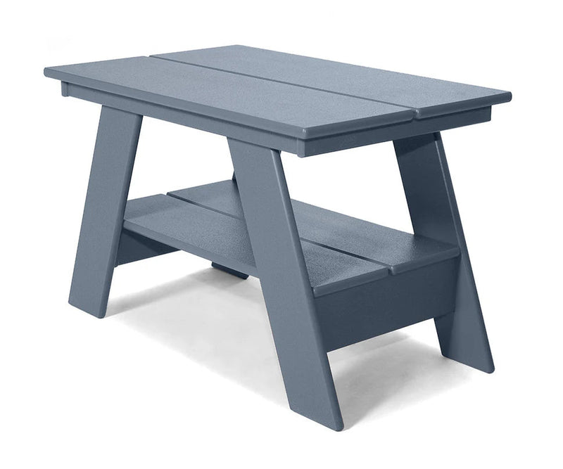 Recycled Outdoor Adirondack Side Table Outdoor Tables Loll Designs Ash Blue 