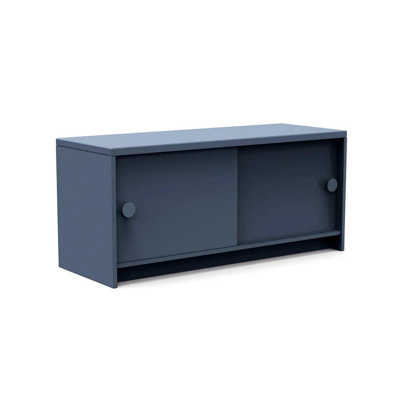 Recycled Outdoor Slider Credenza Outdoor Storage Loll Designs Ash Blue 