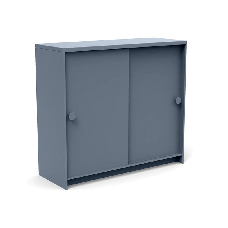 Recycled Slider Cabinet Outdoor Cabinets Loll Designs Ash Blue Monochromatic 